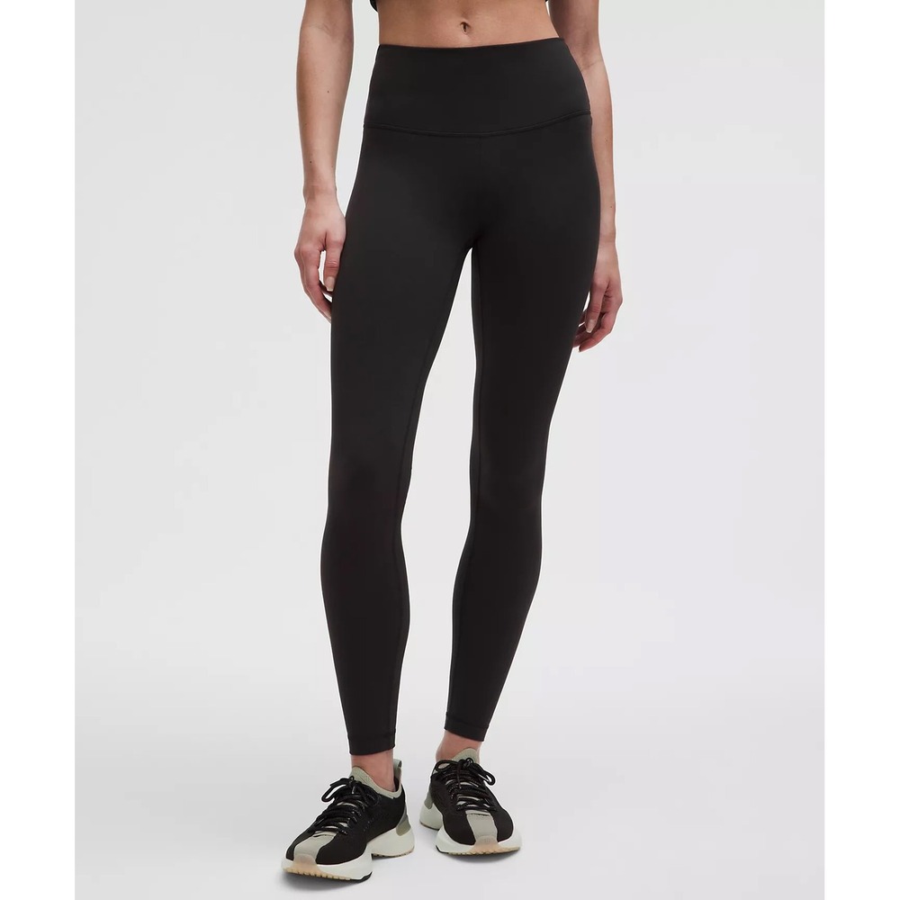 Lululemon Wunder Train High Rise Tight 28" Black Womens Size 8 Yoga Leggings
